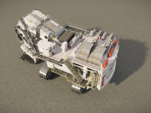Mining Excavator proto LIEBHERR R9 2000 3D Model