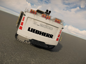 Mining Excavator proto LIEBHERR R9 2000 3D Model