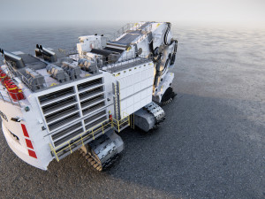 Mining Excavator proto LIEBHERR R9 2000 3D Model