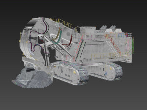 Mining Excavator proto LIEBHERR R9 2000 3D Model