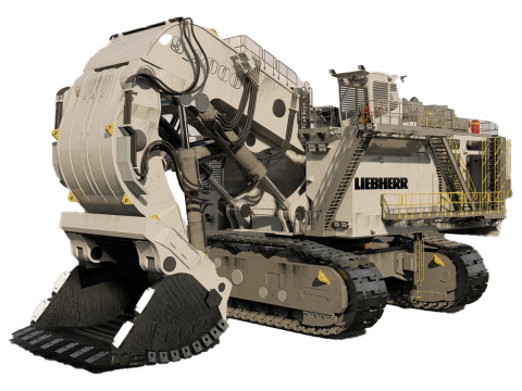 Mining Excavator proto LIEBHERR R9 2000 Modelo 3D