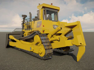 Cat D11 Bulldozer 3D Model