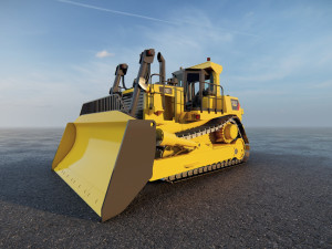 Cat D11 Bulldozer 3D 모델