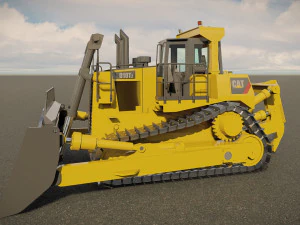 Cat D11 Bulldozer 3D Model