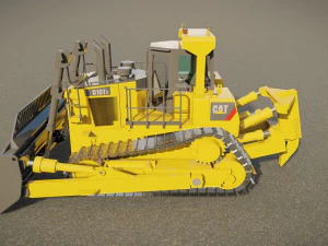 Cat D11 Bulldozer 3D Model