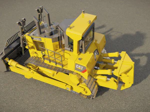 Cat D11 Bulldozer 3D Model
