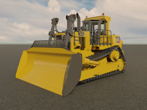 Cat D11 Bulldozer 3D 모델