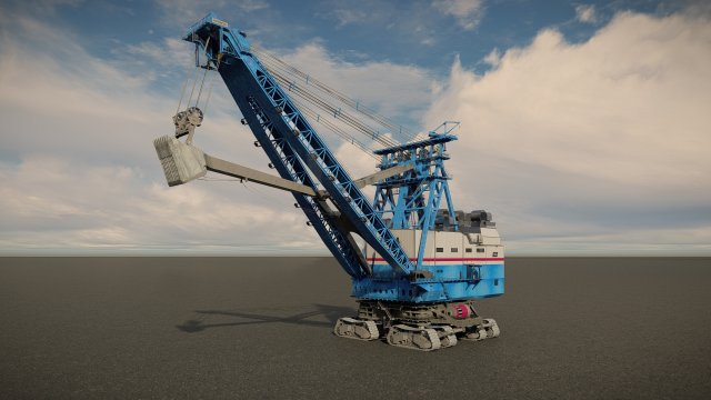 Shovel Marion 7360 3D Model .c4d .max .obj .3ds .fbx .stl .blend 