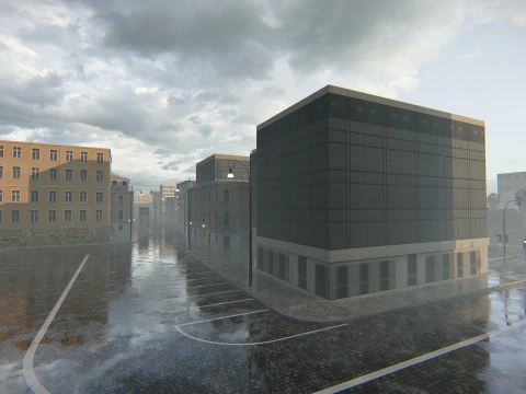 Polanesi Old Itlian City 3D Model