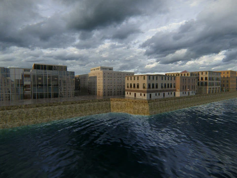 Polanesi Old Itlian City 3D Model