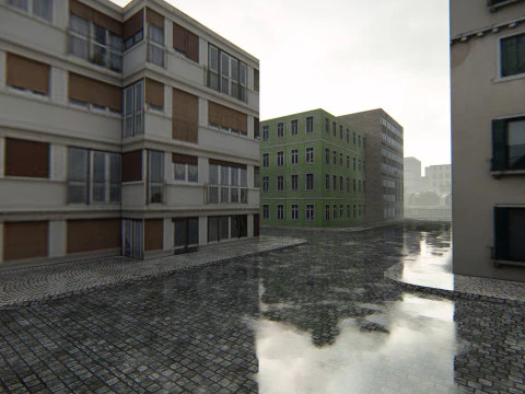 Polanesi Old Itlian City 3D Model