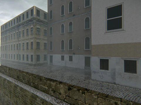 Polanesi Old Itlian City 3D Model