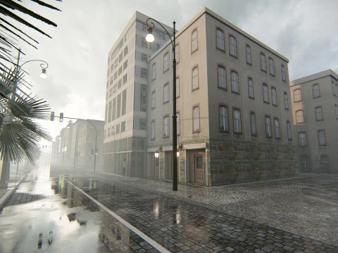 Polanesi Old Itlian City 3D Model