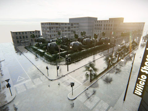 Polanesi Old Itlian City 3D Model
