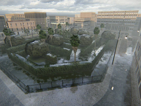 Polanesi Old Itlian City 3D Model