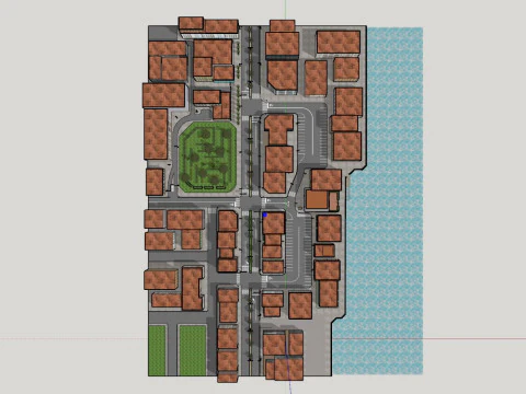 Polanesi Old Itlian City 3D Model