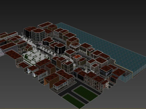 Polanesi Old Itlian City 3D Model