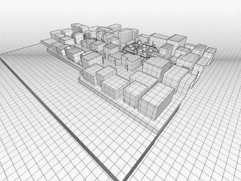 Polanesi Old Itlian City 3D Model