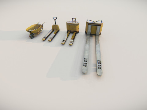 Heavy Construction Machinery Equipment Industrial 25 in 1 3D Model