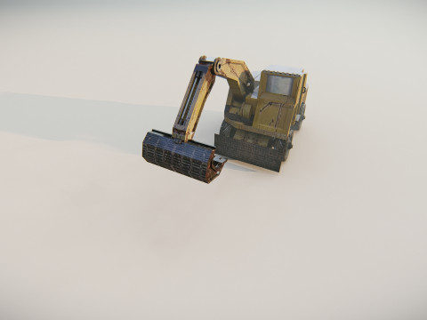 Heavy Construction Machinery Equipment Industrial 25 in 1 3D Model