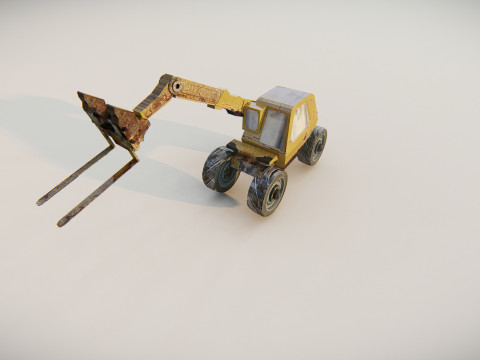 Heavy Construction Machinery Equipment Industrial 25 in 1 3D Model