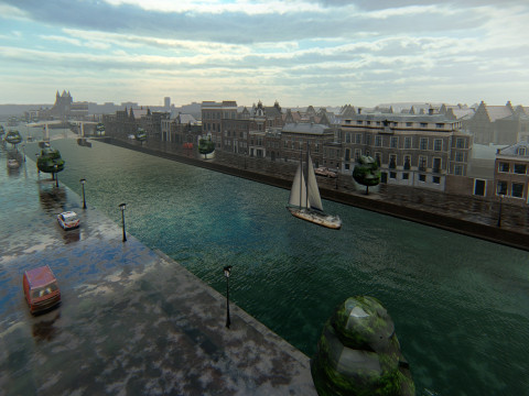 Haarlem City Netherlands 3Dモデル