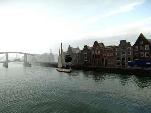 Haarlem City Netherlands 3D Model