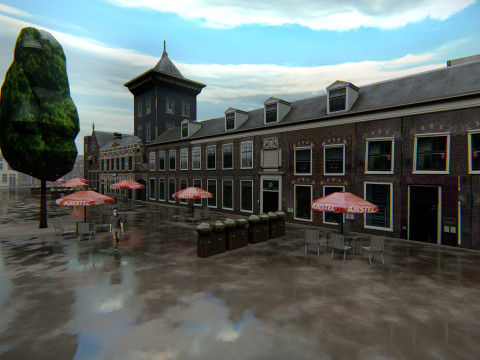 Haarlem City Netherlands Model 3D