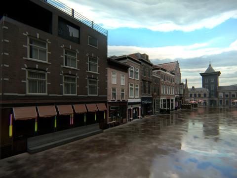 Haarlem City Netherlands Model 3D