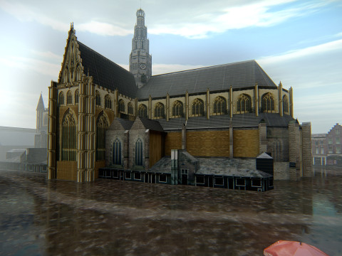 Haarlem City Netherlands Model 3D