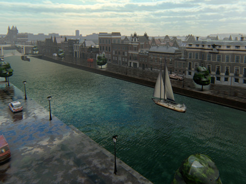 Haarlem City Netherlands Model 3D