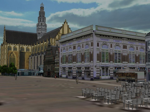 Haarlem City Netherlands Model 3D
