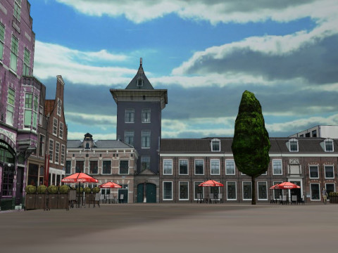 Haarlem City Netherlands Model 3D