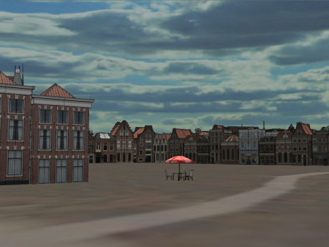 Haarlem City Netherlands Model 3D