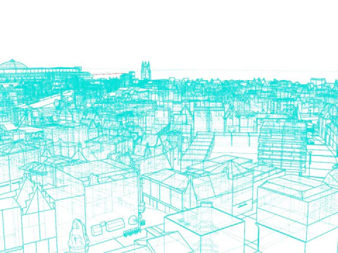 Haarlem City Netherlands 3D Model