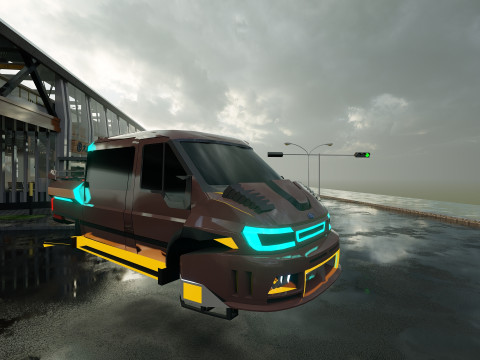 Van Sci-Fi Concept 3D 模型