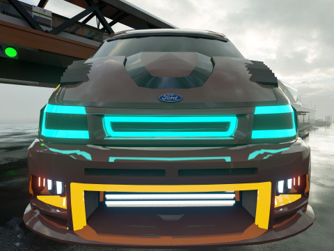 Van Sci-Fi Concept 3D 模型