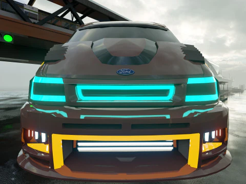 Van Sci-Fi Concept 3D Model