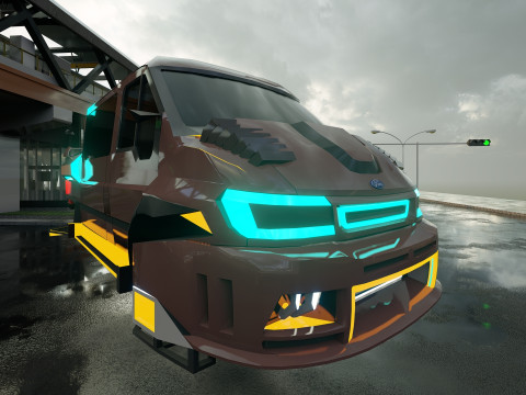 Van Sci-Fi Concept 3D 模型