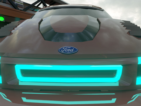 Van Sci-Fi Concept 3D 模型
