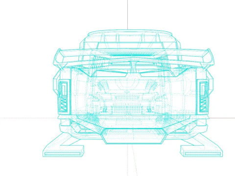 Van Sci-Fi Concept 3D Model