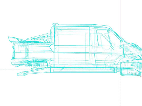 Van Sci-Fi Concept 3D 模型