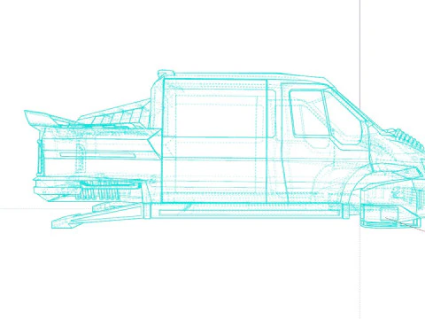 Van Sci-Fi Concept 3D Model