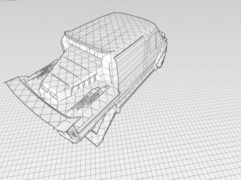 Van Sci-Fi Concept 3D Model
