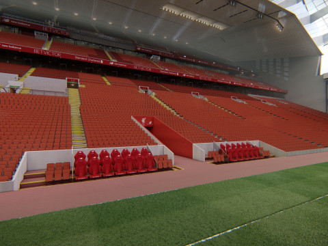 Anfield Stadium 3D Model