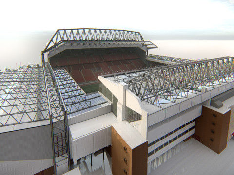 Anfield Stadium 3D Model