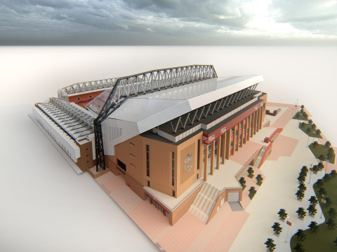 Anfield Stadium 3D Model