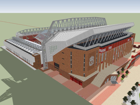 Anfield Stadium 3D Model