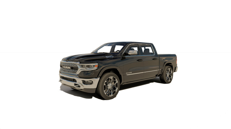 Dodge RAM 1500 2024 3D मॉडल .c4d .max .obj .3ds .fbx .stl .blend 
