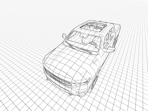 Dodge RAM 1500 2024 3D Model